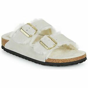 Papucsok Birkenstock Arizona Shearling LEVE Antique White LAF kép