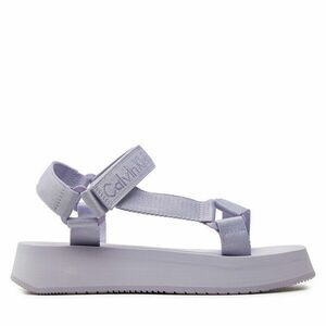 Szandál Calvin Klein Jeans Sandal Velcro Webbing In Mtl YW0YW01480 Lila kép