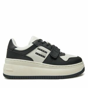 Sportcipők Tommy Jeans Tjw Retro Basket Flatform Velcro EN0EN02573 Fekete kép