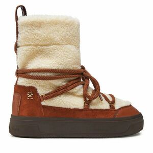 Hótaposó Tommy Hilfiger Lace-Up Faux Shearling Snowboot FW0FW08252 Bézs kép