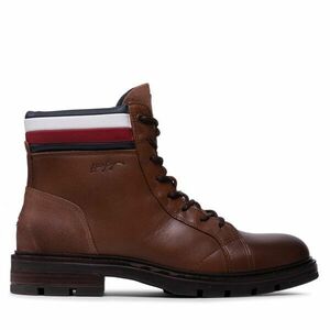 Csizma Tommy Hilfiger Elevated Rwb Collar Lth Boot FM0FM03825 Barna kép