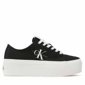 Teniszcipő Calvin Klein Jeans Flatform+ Cupsole Low Txt YW0YW01033 Fekete kép