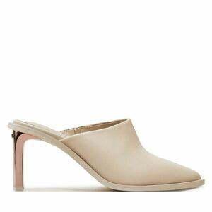 Papucs Calvin Klein Heel Mule Pump 70 LTH HW0HW02091 Ekru kép