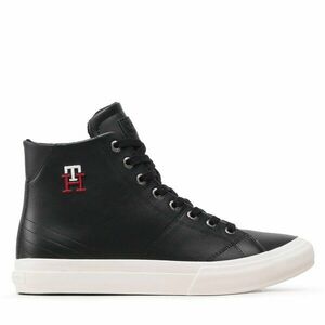 Sportcipők Tommy Hilfiger Th Hi Vulc Street Leather FM0FM04739 Fekete kép