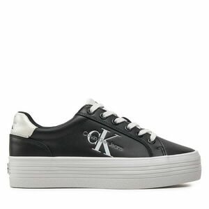 Sportcipők Calvin Klein Jeans Vulc Flatform Laceup Lth YW0YW01474 Fekete kép