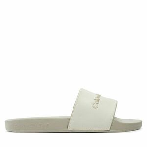 Papucs Calvin Klein Jeans Slide Instituitional Mtr YW0YW01508 Ekru kép