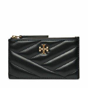 Bankkártya tartó Tory Burch Kira Chevron Zip Card 156556 Fekete kép