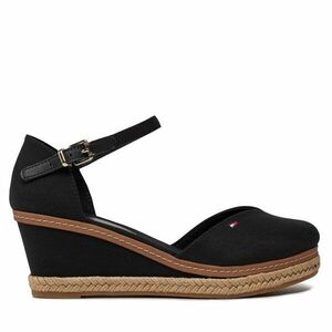 Espadrilles Tommy Hilfiger Basic Close Toe Mid Wedge FW0FW04787 Fekete kép