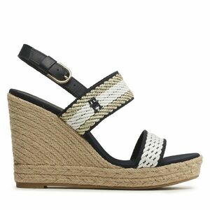 Espadrilles Tommy Hilfiger Golden Webbing Wedge FW0FW07089 Sötétkék kép