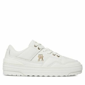 Sportcipők Tommy Hilfiger Th Basket Sneaker Lo FW0FW07756 Ekru kép