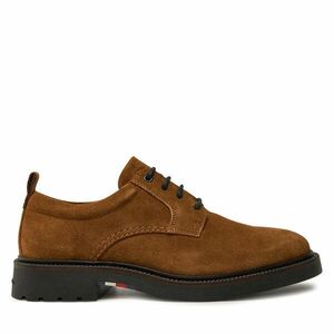 Félcipő Tommy Hilfiger Light Hilfiger Lwt Suede Shoe FM0FM05088 Barna kép