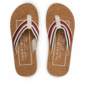 Flip-flops Tommy Hilfiger Cork Beach Sandal FM0FM04475 Bézs kép