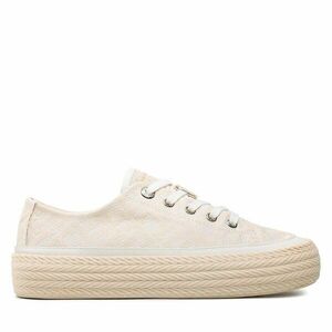 Teniszcipő Tommy Hilfiger Vulc Rope Monogram White Denim FW0FW07254 Bézs kép