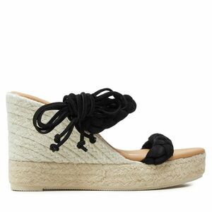 Espadrilles Manebi Hamptons Two Braided Bands Wedge Espadrilles K 1.0 WE Fekete kép