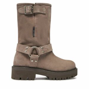 Bokacsizma Tommy Jeans Tjw Urban Biker Boot Suede EN0EN02729 Szürke kép