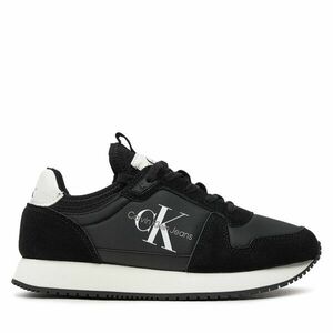 Sportcipők Calvin Klein Jeans Runner Sock Laceup Ny-Lth W YW0YW00840 Fekete kép