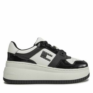 Sportcipők Tommy Jeans Tjw Retro Basket Flatform Patent EN0EN02523 Ekru kép