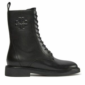 Bokacsizma Tory Burch Double T Combat Boot 154336 Fekete kép