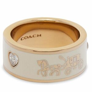 Gyűrű Coach Enamel Horse & Carriage Band Ring 37479034GLD100 Arany kép