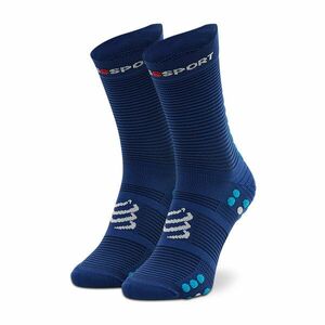 Unisex Magasszárú Zokni Compressport Pro Racing Socks V4.0 Run High XU00046B_533 Sötétkék kép