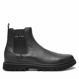 Bokacsizma Calvin Klein Jeans Eva Mid Chelsea Boot Lth YM0YM00750 Fekete kép