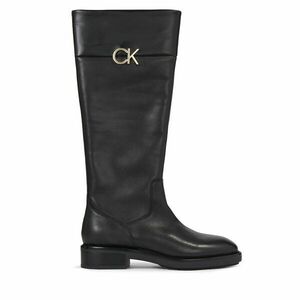 Csizma Calvin Klein Rubber Sole Knee Boot W/Hw HW0HW01689 Fekete kép