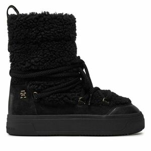 Hótaposó Tommy Hilfiger Lace-Up Faux Shearling Snowboot FW0FW08252 Fekete kép