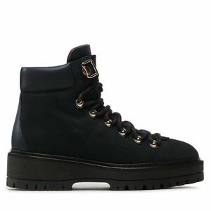 Bakancs Tommy Hilfiger Nubuck Outdoor Flat Boot FW0FW06724 Sötétkék kép