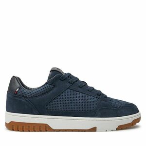 Sportcipők Tommy Hilfiger Th Basket Best Nubuck Mix FM0FM05119 Sötétkék kép