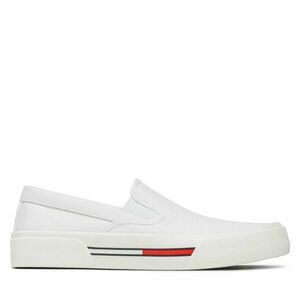 Teniszcipő Tommy Jeans Slip On Canvas Color EM0EM01156 Fehér kép