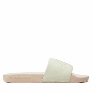 Papucs Calvin Klein Jeans Slide Monogram Co YW0YW00103 Ekru kép