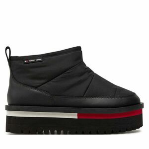 Hótaposó Tommy Jeans Tjw Nylon Flatform Boot Wl EN0EN02689 Fekete kép