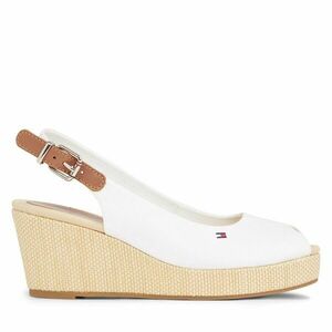 Espadrilles Tommy Hilfiger Iconic Elba Sling Back Wedge FW0FW04788 Fehér kép