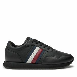 Sportcipők Tommy Hilfiger Runner Evo Lth Mix Ess FM0FM05121 Fekete kép