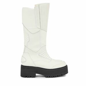 Csizma Tommy Jeans Tjw Long Shaft Biker Boot EN0EN02376 Fehér kép