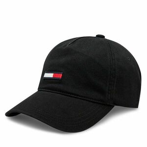 Baseball sapka Tommy Jeans Tjm Elongated Flag Denim Cap AM0AM12427 Fekete kép