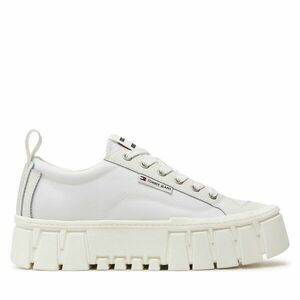 Sportcipők Tommy Jeans Tjw Vulc Flatform Lc Mix Media EN0EN02569 Ekru kép