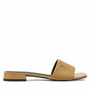 Papucs Tommy Hilfiger Th Flat Sandal FW0FW08290 Khaki kép