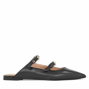 Papucs Tommy Hilfiger Th Pointy Leather Mule FW0FW07722 Fekete kép