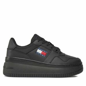 Sportcipők Tommy Jeans Tjw Retro Basket Flatform Ess EN0EN02506 Fekete kép