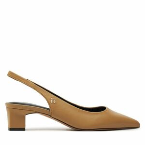 Szandál Tommy Hilfiger Th Mid Heel Slingback FW0FW08292 Khaki kép