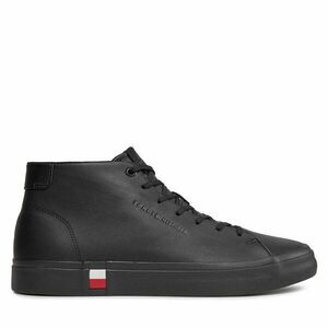 Sportcipők Tommy Hilfiger Hi Vulc Leather Detail FM0FM05045 Fekete kép