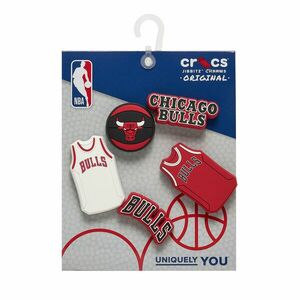 Cipő dekoráció Crocs Jibbitz Nba Chicago Bulls 5pck 10011280 Színes kép