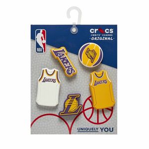 Cipő dekoráció Crocs Jibbitz Nba Los Angeles Lakers 5pck 10011275 Színes kép