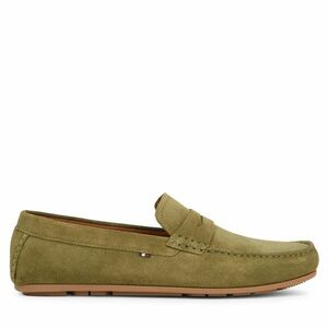 Mokaszin Tommy Hilfiger Casual Hilfiger Suede Driver FM0FM04998 Khaki kép