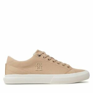 Teniszcipő Tommy Hilfiger Th Hi Vulc Street Low Veg Dyes FM0FM04688 Barna kép