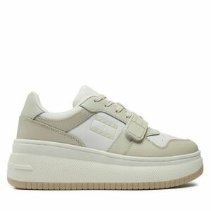 Sportcipők Tommy Jeans Tjw Retro Basket Flatform Velcro EN0EN02573 Ekru kép