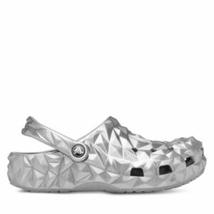 Papucs Crocs Cls Metallic Geometric Clog 210002 Ezüst kép