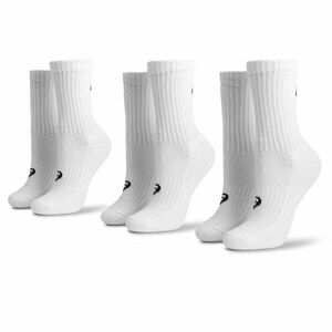 3 pár uniszex hosszú szárú zokni Asics 3PPK Crew Sock 155204 Fehér kép