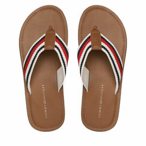 Flip-flops Tommy Hilfiger Leather Beach Sandal FM0FM04548 Színes kép